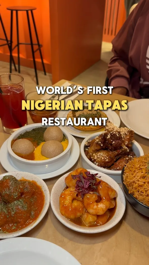 🇳🇬 The world’s first Nigerian tapas restaurant has become a MUST VISIT for all Londoners!

📝 

Recommendations:
🥞 Sinasir & Miyan Taushe ⭐️ 
🥘 Egusi Bowl ⭐️ 
🧆 Suya Meatballs ⭐️ 
🧇 Plantain Waffle ⭐️ 

Being the world’s first Nigerian tapas restaurant and been named one of the top fifty restaurants in London by Time Out two years in a row, we had to try them out. There were so many dishes on the menu we wanted to try due to the variety but our stomachs are only able to fit in so much. The Egusi Bowl was one of the many standout dishes offering a modern take on a classic Nigerian favourite. The vibrant and colourful presentation makes this dish stand out along with its flavourful, hearty taste.

Being mine and my brother’s first time trying Nigerian food we thought we would try traditional dishes and tried the Sinasir & Miyan Taushe and Oh My! The hint of sweetness from the rice pancake went so well with the Miyan Taushe which is a creamy pumpkin and peanut stew. We honestly thought this was such a unique choice for diners who are looking to explore Nigerian cuisine beyond the more common dishes.

You have to try their Plantain Waffles which is a delightful and inventive twist on a beloved Nigerian staple. The plantain brings a subtle sweetness, making the waffle light yet satisfying.

We loved that there are many dishes for all including people who are meat lovers, vegan, gluten free or require halal options. Tyla who has just recently joined Chuku’s team made our dining experience even better by being incredibly warm and welcoming. Having authentic flavours and putting your own twist on it is always a challenge but I can confirm this brother and sister duo have done it just right. Must Visit!

📍Chuku’s, Tottenham @chukudn

{AD/Invite} @joli_app

#nigerianfood #jollofrice #egusi #wings #prawns #thingstodoinlondon #foodreels #londonfood #wheretoeatlondon #londonfoodie #londonfoodblogger #londonhotspots #foodie #foodbloggeruk #foodblogger #tastelondon #londonrestaurants