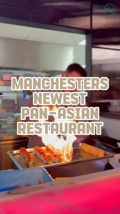 Interior of Shiruku, Manchester's new halal Pan-Asian restaurant, showcasing elegant decor and fine dining atmosphere.