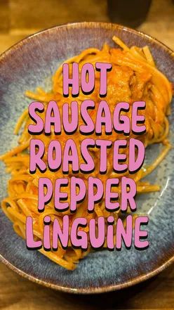 Cooking is comforting in it's certainty and routine.
This pasta is an example of that.
Sofrito cooked soft, hot sausage in a rich tomato sauce cut with creme fraiche and slicked with a heap of cheese.
It's not reinventing the wheel but it's certainly keeping it rolling. 

Love the smell in the kitchen when garlic hits the pan
Love the sound of browning meat
Love you 

#LinguineLove #PastaWithPunch #RoastedPepperPasta #SpicySausagePasta #DublinFoodie #TastyDublin #IrishFoodies #PastaNightIn #HeartyBowls #ComfortFoodDublin 
#FoodieFindsIreland #DinnerInDublin #BoldFlavours #FlavourPackedPasta #CosyEats #FoodstagramIreland #InstaDinner #WeeknightPastaFix #EatIrish #LocalFlavourBurst 
#HotSausageHeaven #TwirlsOfJoy #PastaDishGoals #DublinDiningScene #HomeCookingIreland #DublinEats #PastaOnRepeat #SausageLoversUnite #ModernComfortFood #PepperAndPastaMagic