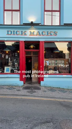Dick Mack’s Dingle.

The best and the most photographed pub in Ireland? 

A favourite of mine and many

Dates back to 1899 @dickmackspub also home to @dickmacksbrewhouse 

Thank you Conor from @linnanesbar & Tom from @thelibertybellefrancisstreet and Ken from @turtlebaytavern for choosing one of the best as your favourite in Ireland! 

#ireland #irish #food #irishfood #irishfoodie #irishpub #irishrestaurant #travel  #irishtravel #irishpubvideo #irelandvideo #irishvideo #irishpubvideo exploreireland #dublin #irishbartender #breakfastireland #breakfastcork 
#cassiestokesbestof #bestofireland #cork #bestofcork #bestpubindingle #dingleireland #dinglepub