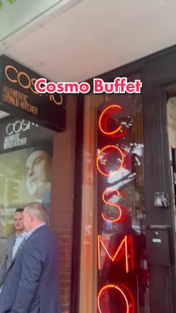 A vibrant spread of diverse dishes at Cosmo Buffet in Manchester, showcasing a variety of global cuisines.