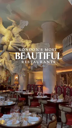 Aerial view of popular London restaurants at night, bustling with diners enjoying diverse cuisines. #londonfoodie