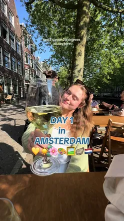 Focaccia sandwich at Zero Zero, wine and oysters in Amsterdam sun, Van Gogh Museum visit. #AmsterdamTravel #Food