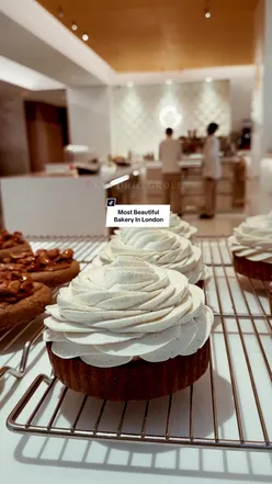 Coedric Grolet dessert at The Berkeley, Knightsbridge: elegant pastry with fresh berries and cream, gourmet dining experience.