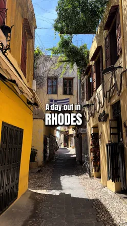 Explore Rhodes: Enjoy Greek dining at Socratous Garden, cocktails at Elli World, and gelato at Mio Peccato in Old Town.