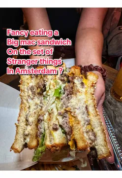 Big Mac Sandos and caviar on toast at PAINDEMIE in Amsterdam, with a dynamic techno to Kendrick playlist.