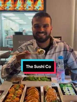 Delicious sushi platter with fresh salmon, tuna, and avocado rolls at The Sushi Co in London. #foodie #sushi