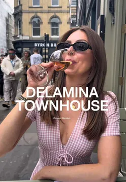 Gorgeous Covent Garden restaurant Delamina Townhouse with sharing plates, incredible meats, and tahini dips, alfresco dining.
