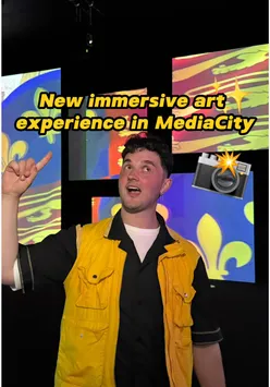Immersive art experience at MediaCity Salford Quays, featuring National Portrait Gallery portraits with music and animation.